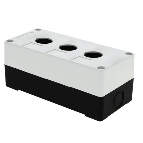 КП103 пластиковый 3 кнопки белый EKF