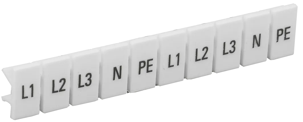 Маркеры для КПИ-4мм2 с символами "L1, L2, L3, N, PE" IEK