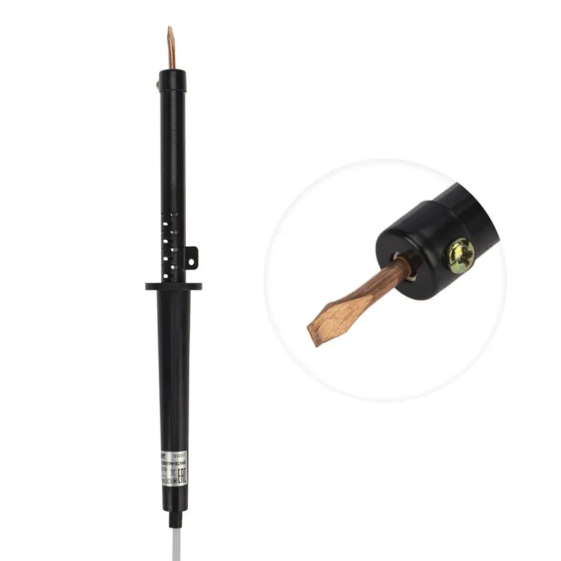 Паяльник с пластиковой ручкой, серия ЭПСН, 40Вт, 230В, пакет REXANT - Фото 3