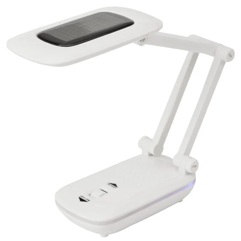 Светильник настольный REXANT Сиквел Про c солнечной панелью и с ночником, 220 В, LED, 5 Вт, 4000 К, бесступенчатое диммирование, заряжаемый, 2 ч автон 75-0217