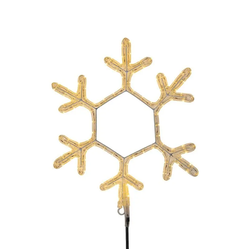 Фигура Снежинка, цвет ТЕПЛЫЙ БЕЛЫЙ, размер 30х28см 501-210