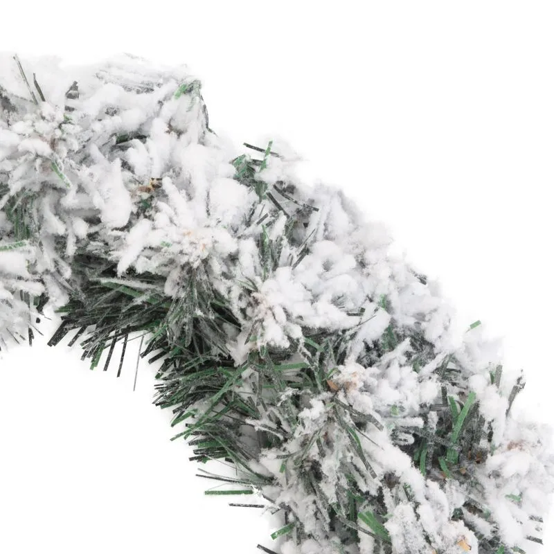 Заснеженный еловый венок NEON-NIGHT Ø 30 см, ПВХ - Фото 4