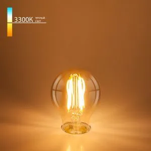 Лампа светодиодная филаментная А60 8W 3300K E27 (тонированная) BLE2705 Elektrostandard a048278