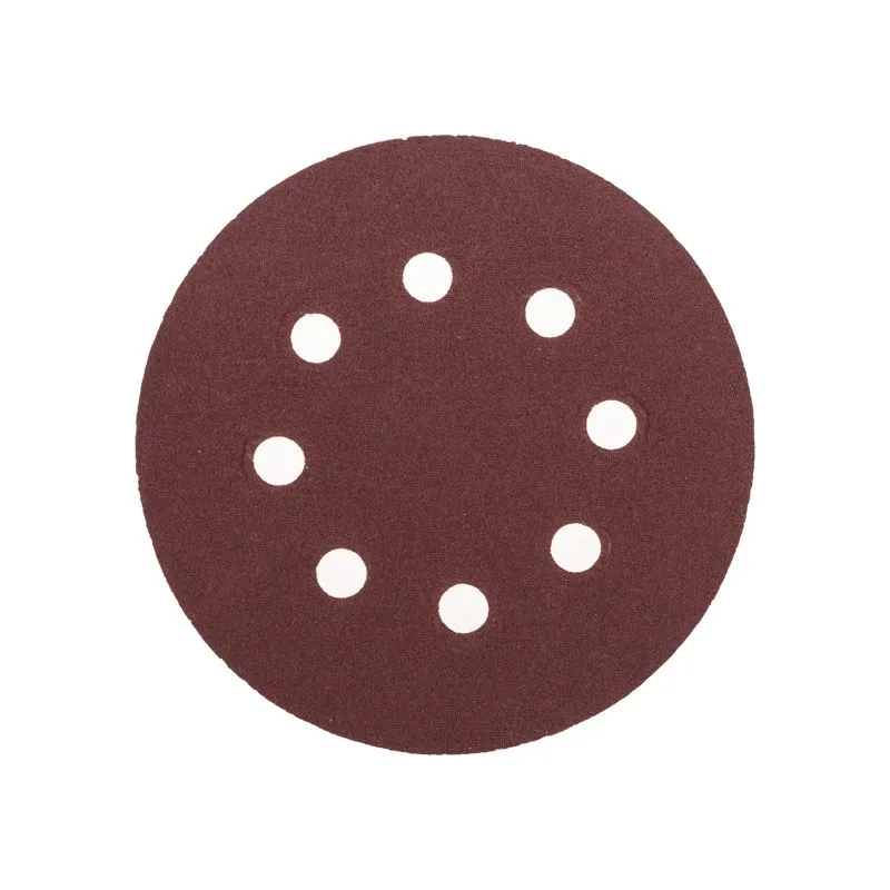 Диск абразивный на ворсовой основе, на липучке, перфорированный, P180, 125мм, 10 шт. KRANZ KR-91-1169