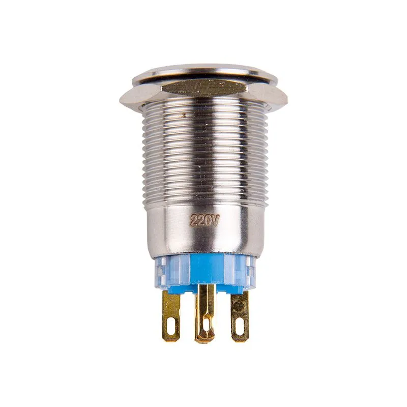 Кнопка  антивандальная Ø19 12В Б/Фикс (5с) (ON)-OFF/(OFF)-ON зеленая  REXANT - Фото 2