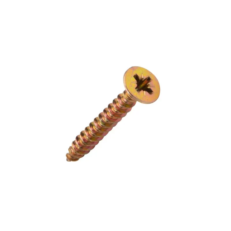 Саморез универсальный 5,0х40 мм, желтый цинк, короб (200 шт/уп) KRANZ - Фото 2