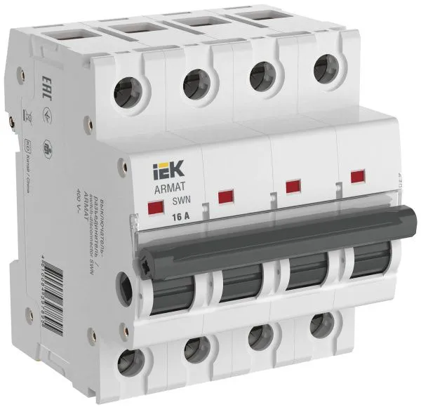 ARMAT Выключатель-разъединитель SWN 4P 16А IEK AR-SWN-4-016