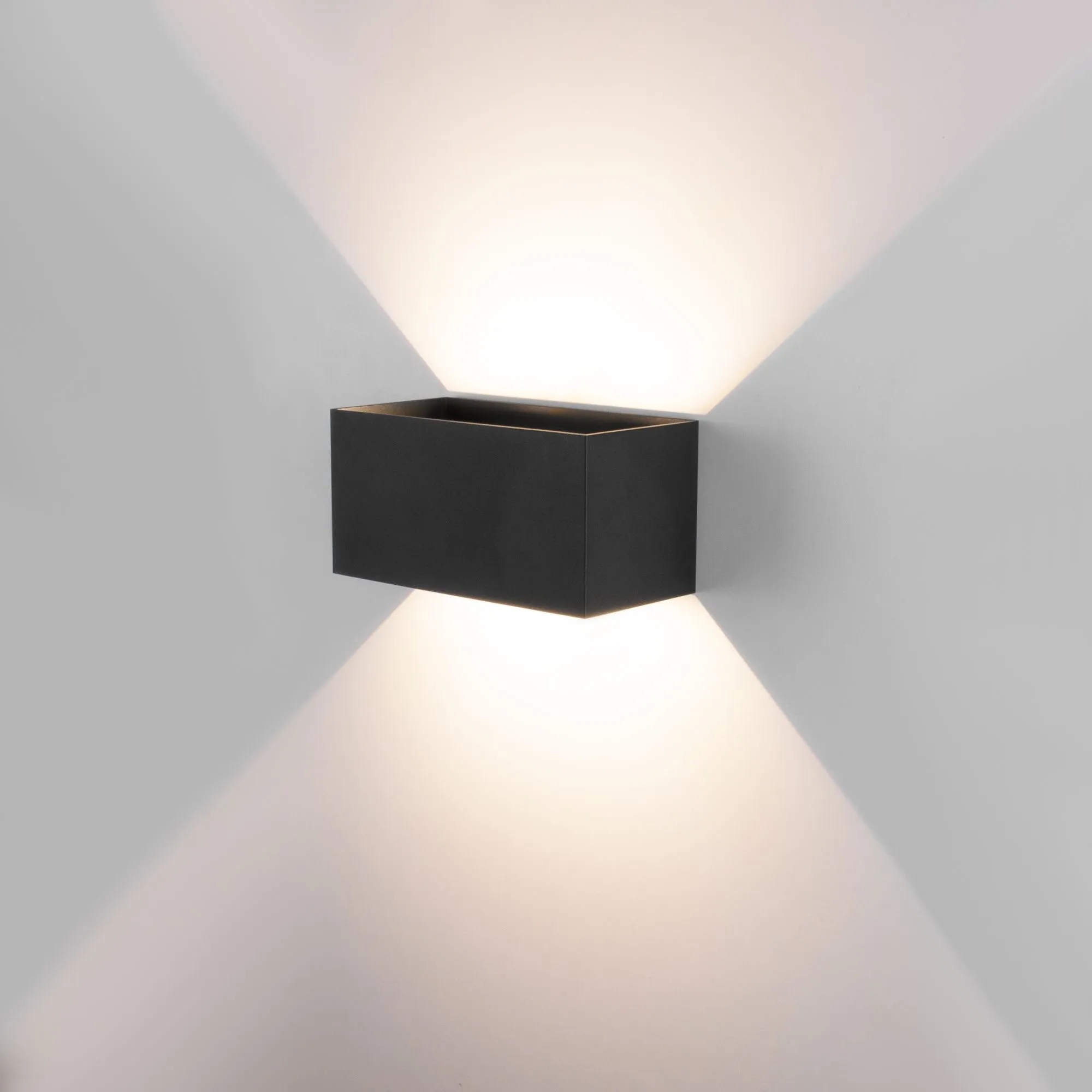 Светильник светодиодный уличный настенный WINNER DOUBLE LED IP54 35137/W черный Elektrostandard - Фото 4