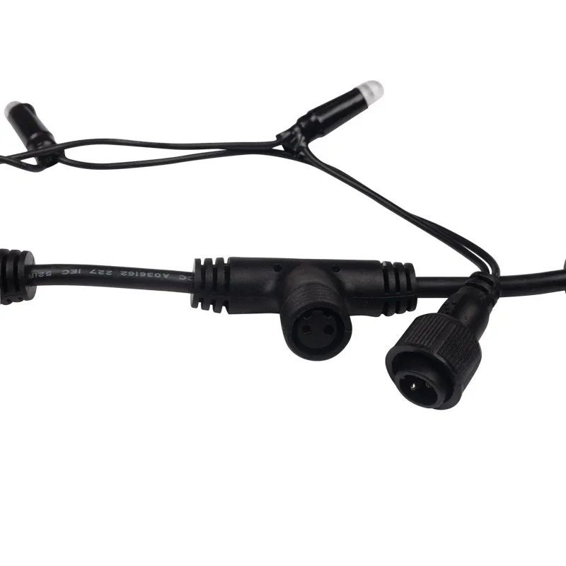 Гирлянда Светодиодный Дождь 2х1,5м, постоянное свечение, черный провод, 230 В, диоды КРАСНЫЕ (шнур п - Фото 5