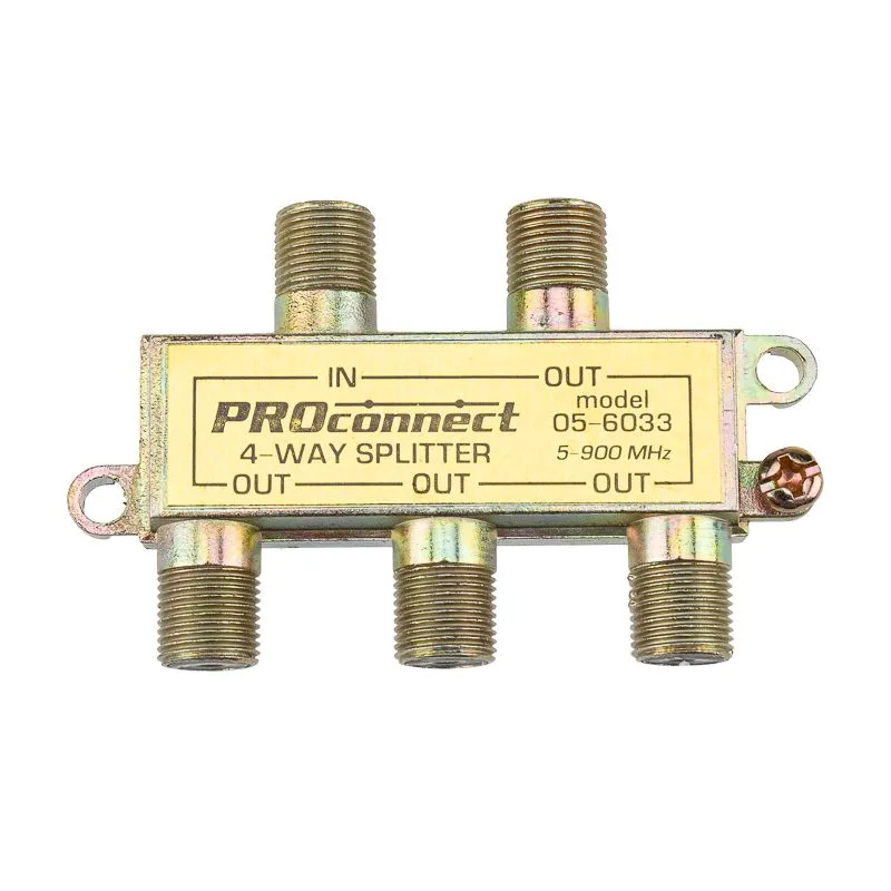Делитель ТВх4 под F-разъем, 5-900МГц PROconnect - Фото 3