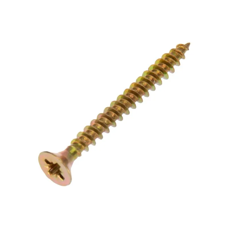 Саморез универсальный 4х40, желтый цинк, короб (200 шт/уп) KRANZ - Фото 3