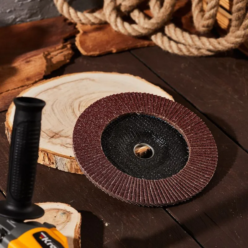 Круг лепестковый торцевой, P40, 180х22,2мм KRANZ - Фото 2