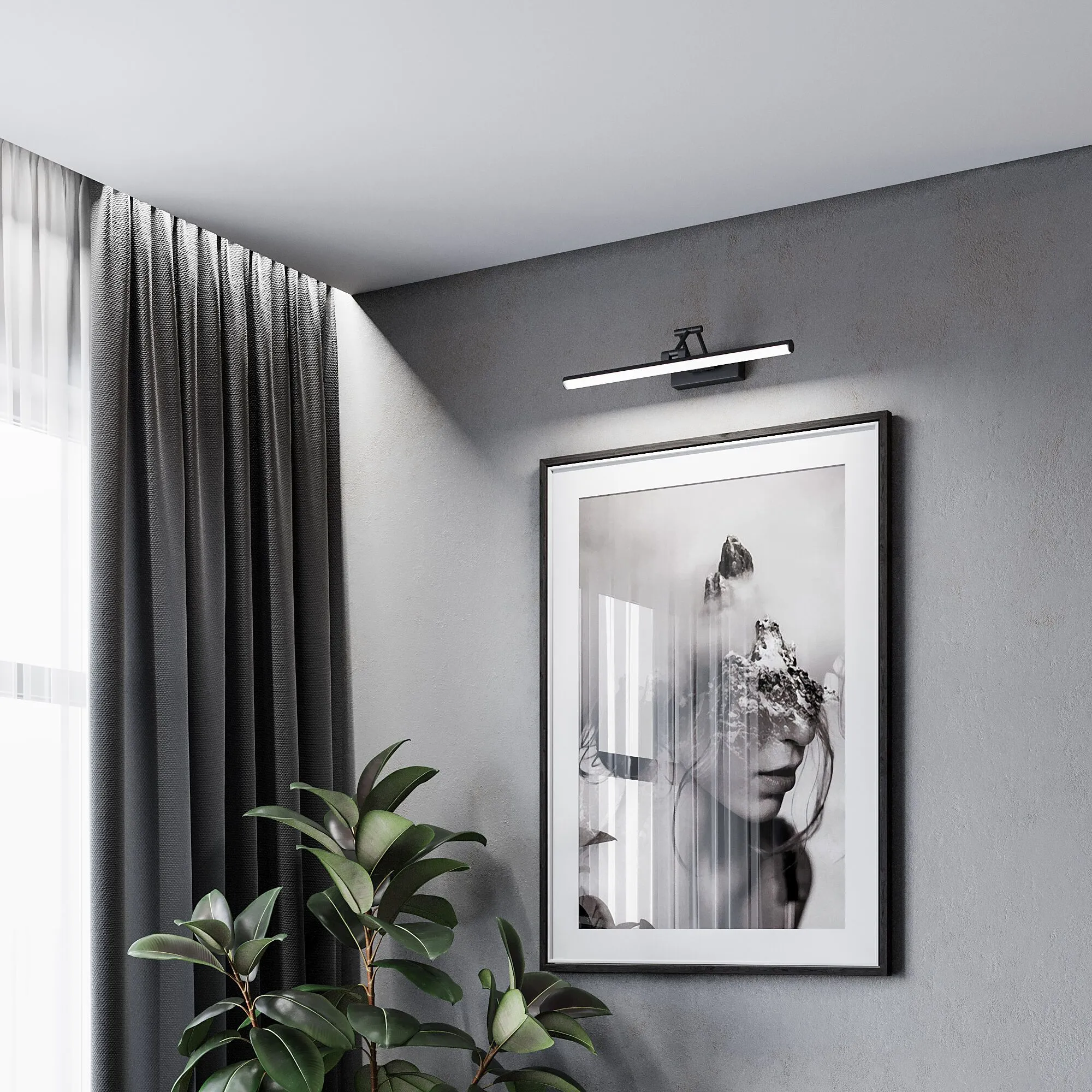 Светильник настенный светодиодный Monza LED черный 4000К 40128/LED черный Elektrostandard - Фото 2