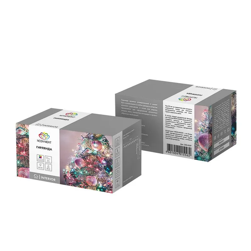 Гирлянда Твинкл Лайт 6 м, темно-зеленый ПВХ, 40 LED, цвет мультиколор - Фото 3