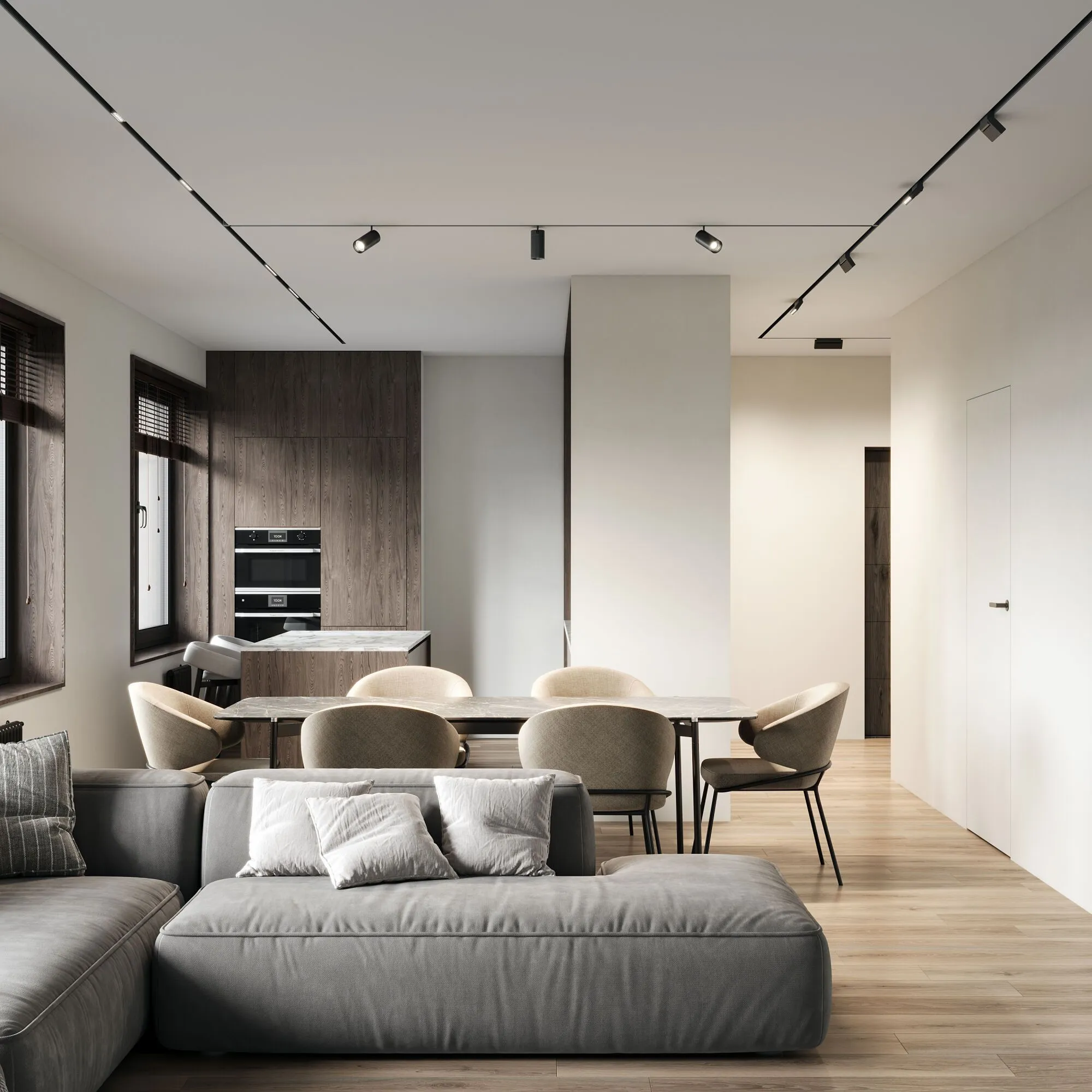 Slim Magnetic Умный трековый светильник 12W 2700-6500K Dim SL02 (черный) 85192/01 - Фото 4