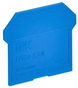Заглушка для колодки клеммной CTS 2,5/4мм2 синяя IEK YCT10-00-K07-002-ZGL