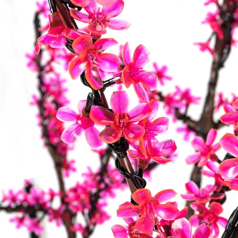 Светодиодное дерево Сакура, высота 1,5м, диаметр кроны 1,8м, розовые светодиоды, IP65, понижающий трансформатор в комплекте NEON-NIGHT - Фото 4