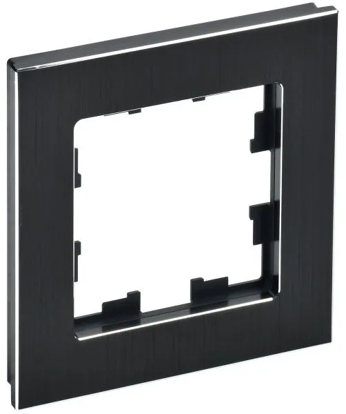 BRITE Рамка 1 -местная РУ-1-1-БрЧ металл черный IEK BR-M12-M-K02