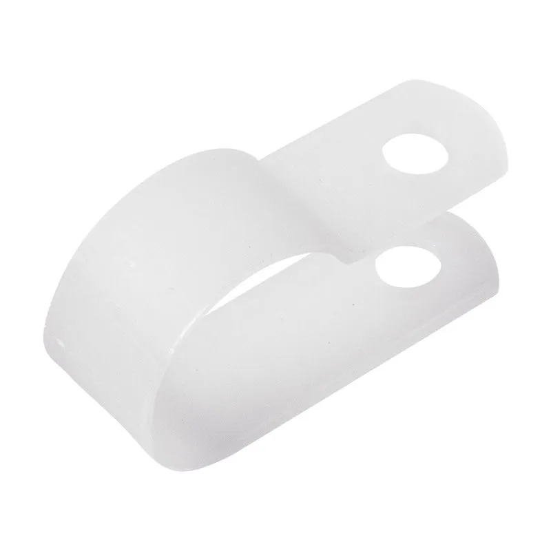 Скоба под винт 16мм, белая (50 шт/уп) REXANT - Фото 2