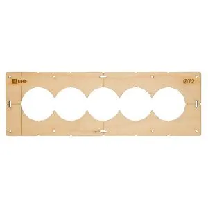 Шаблон для подрозетников c 5 отв. диам. 72 мм EKF Expert sh-d72-5