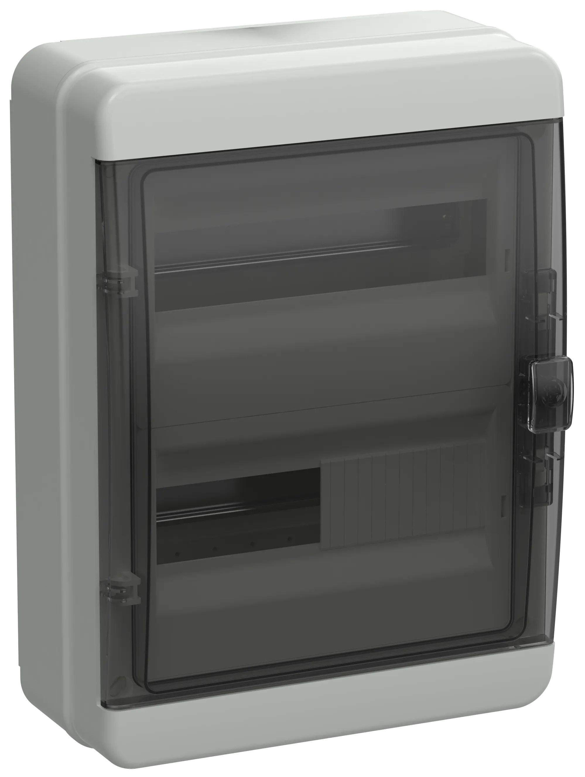 TEKFOR Корпус пластиковый КМПн-24 IP65 черная прозрачная дверь IEK TF5-KP72-N-24-65-K03-K02