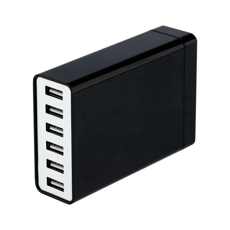 Сетевое зарядное устройство REXANT 6хUSB, 1000mA, черное