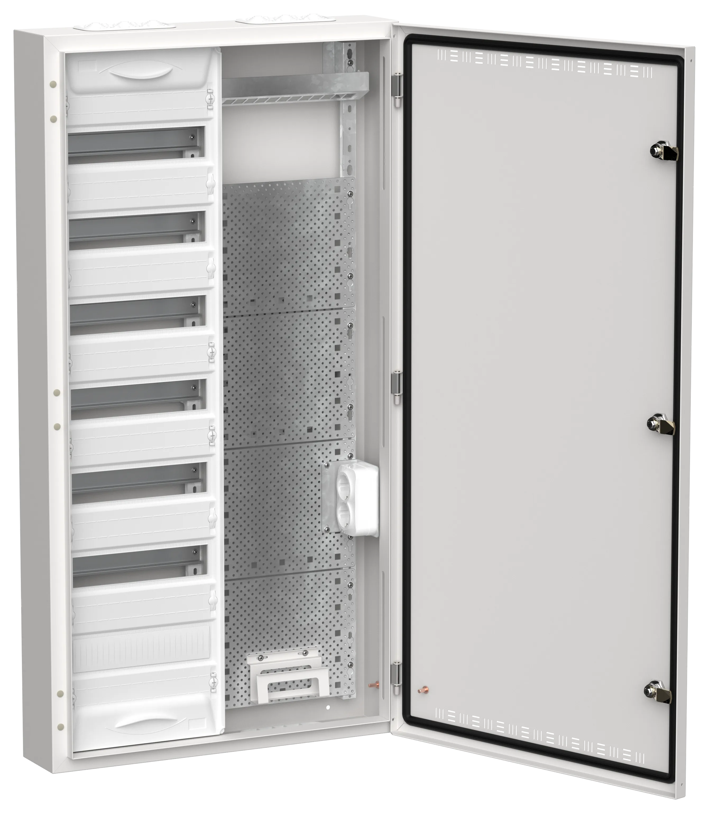 TITAN 5 Корпус комбинированный ЩРн-84 (2х84) 1085х570х140мм IP30 белый IEK TI5-51-N-2X084-30