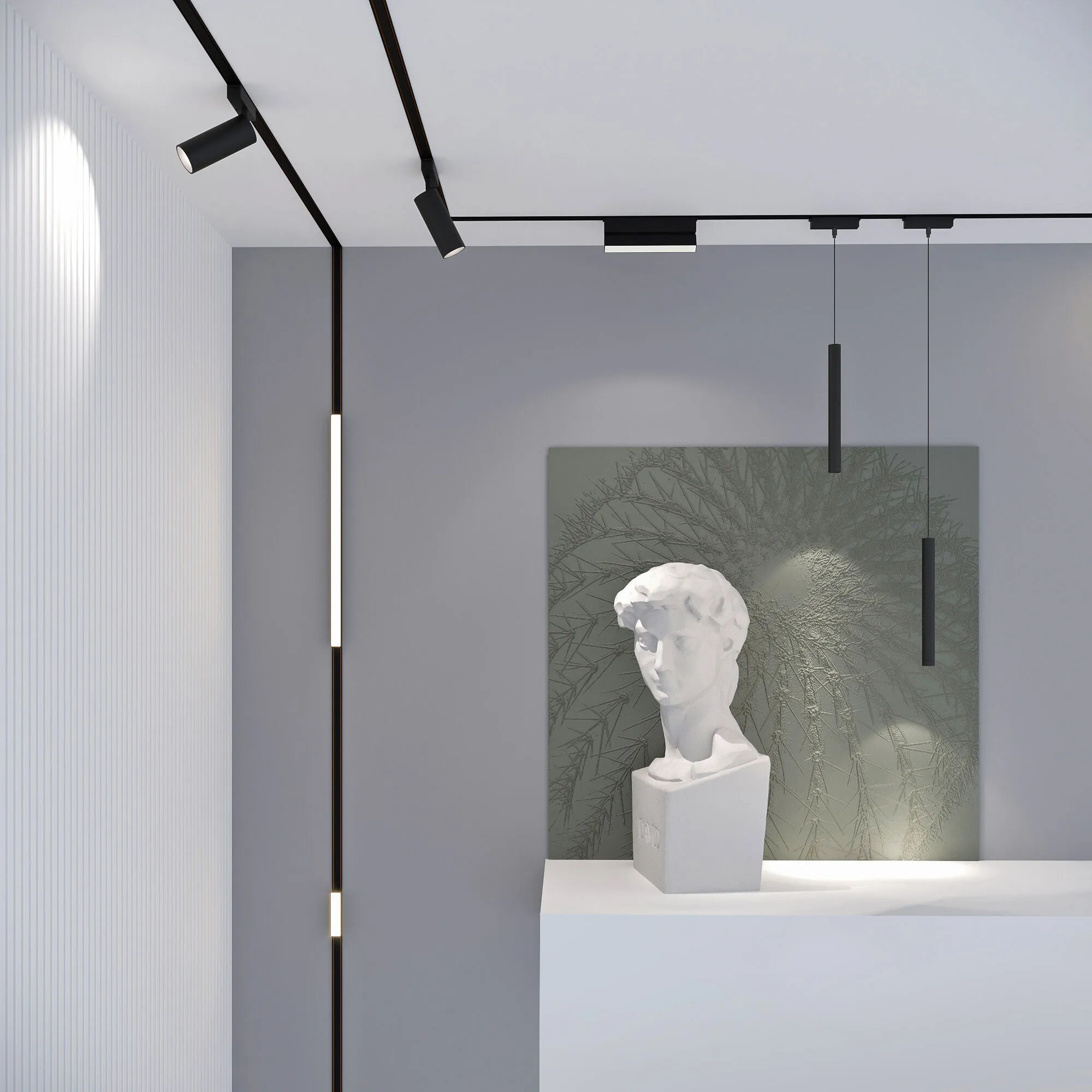 Flat Magnetic Трековый светильник 12W 4000K Insight (чёрный) 85091/01 Elektrostandard - Фото 6