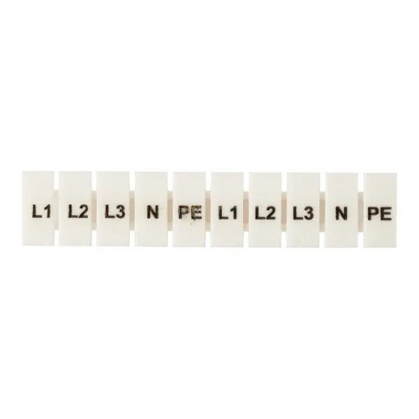 Маркеры для UT/ST/Push-in 2,5 с символами "L1, L2, L3, N, PE" (100 шт.) EKF