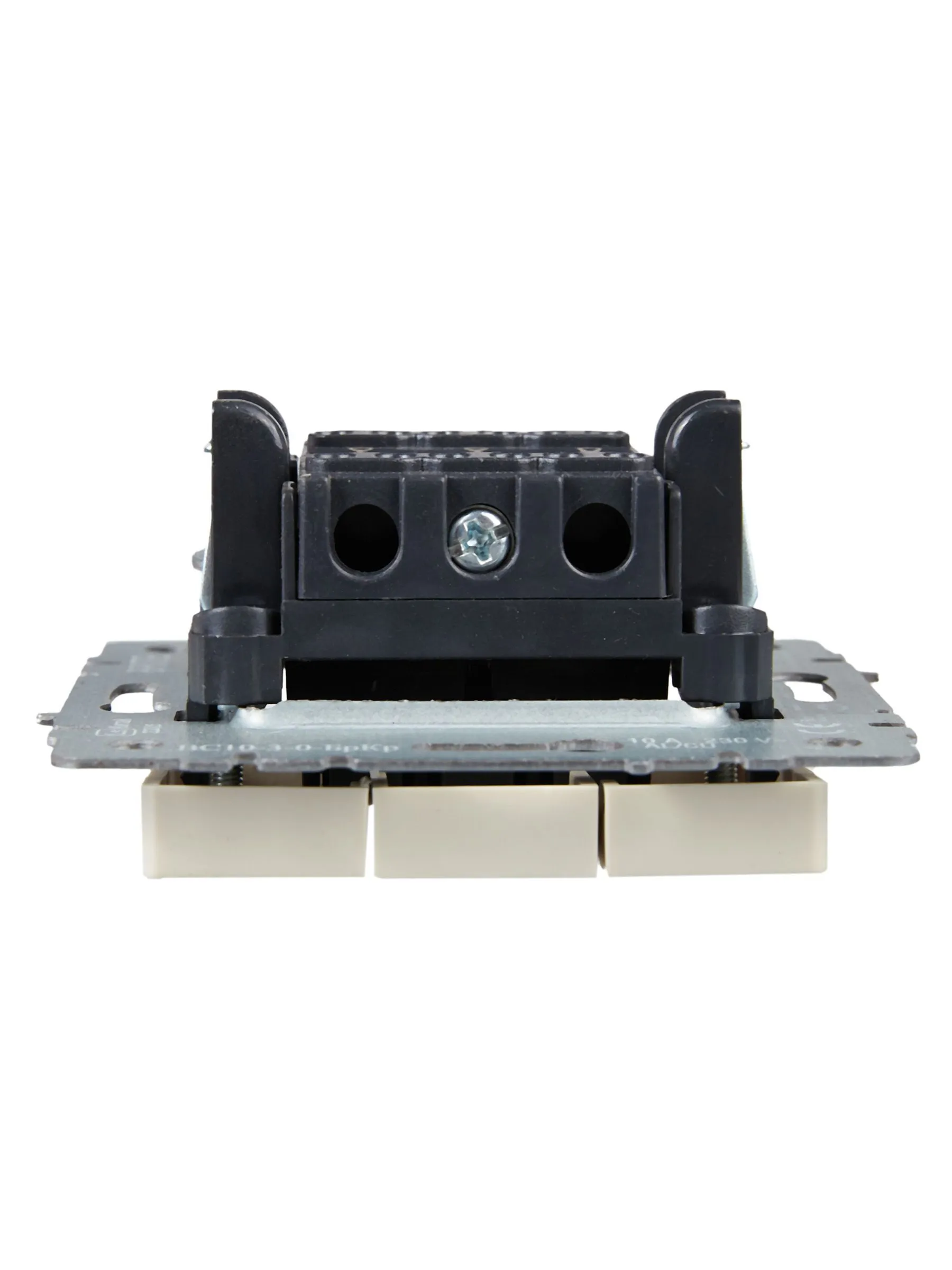 BRITE Выключатель 3-клавишный 10А ВС10-3-0-БрКр бежевый IEK - Фото 2