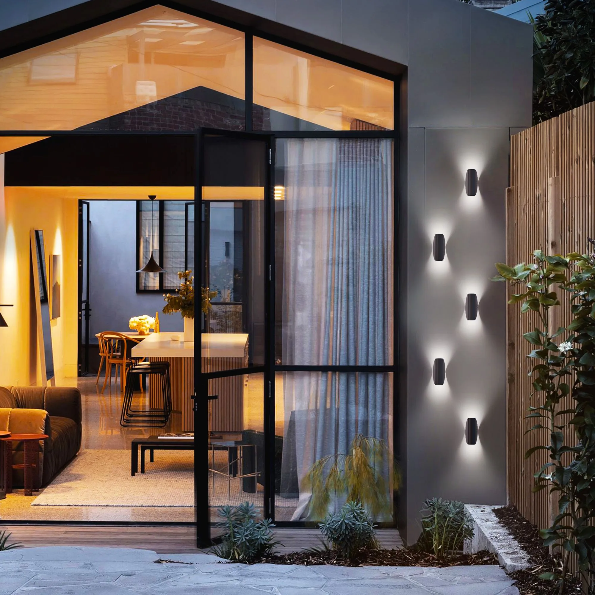 Светильник светодиодный уличный настенный Taco IP54 1632 TECHNO LED чёрный Elektrostandard - Фото 4