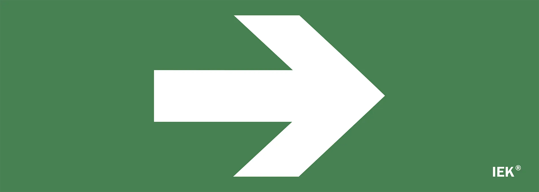 Этикетка самоклеящаяся 280х100мм "Направляющая стрелка" IEK