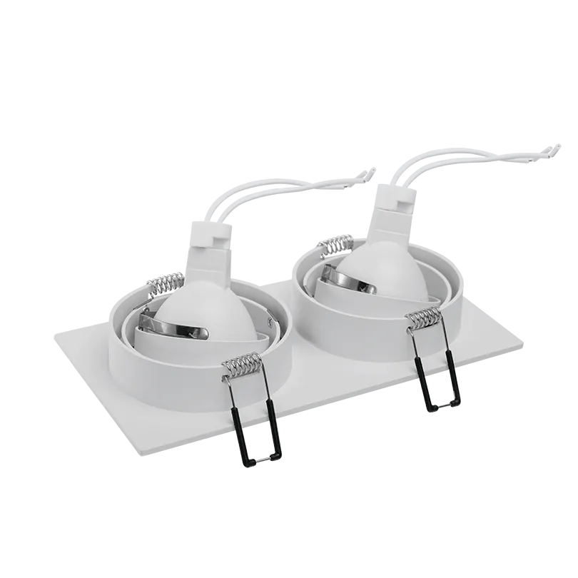 Встраиваемый cветильник WOLTA WDL-GU5.3/01W-02 IP20 под лампу GU5.3 двойной Белый ALTO 175x92x22 1/50 - Фото 6