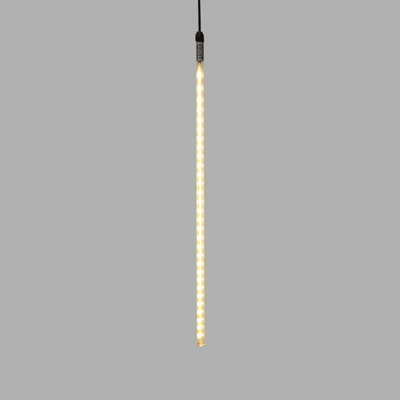 Гирлянда Тающие сосульки комплект 10 шт. х 50см, шаг 100см, 600 LED ТЕПЛЫЙ БЕЛЫЙ, черный каучук, IP67, 24В, соединяется NEON-NIGHT - Фото 4