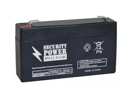 Аккумуляторная батарея Security Power SP 6-1,3 6V/1.3Ah