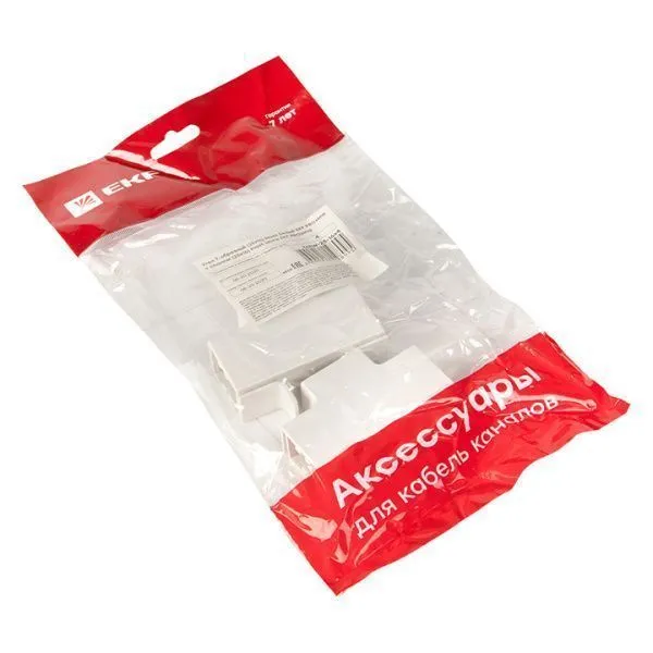 Угол T-образный (25х16) (4 шт) белый EKF-Plast - Фото 2