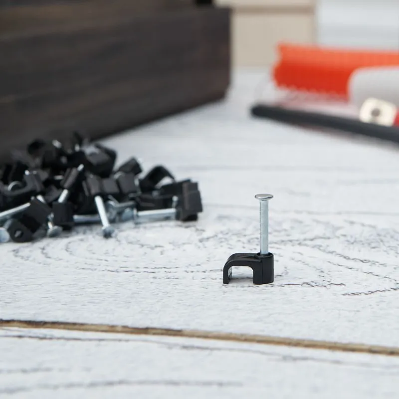 Крепеж кабеля плоский 6 х 4 мм, черный (упак. 50 шт)  REXANT - Фото 2