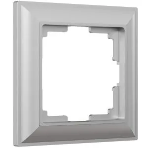 Рамка на 1 пост Fiore (серебряный) Werkel W0012206