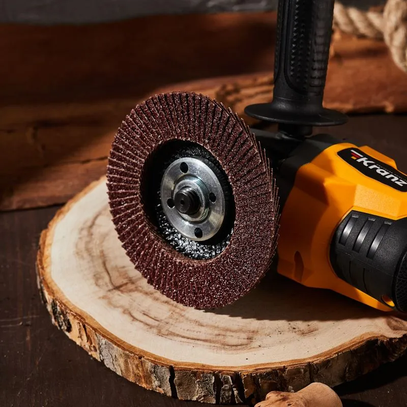 Круг лепестковый торцевой, P40, 115х22,2мм KRANZ - Фото 2