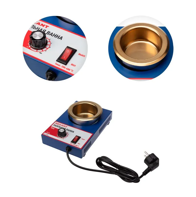 Паяльная ванна, модель R80, 250Вт, ø80мм, 200-480 °C REXANT - Фото 3