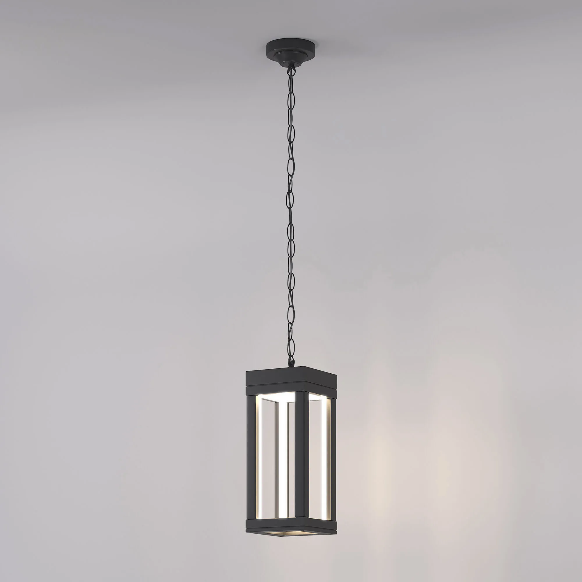 Светильник светодиодный уличный подвесной Frame LED IP54 1528 TECHNO LED серый Elektrostandard - Фото 2