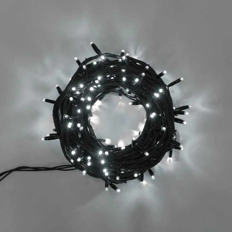 Гирлянда Твинкл Лайт 20 м, 240 LED БЕЛЫЙ, черный Каучук, IP67, динамика, 230В соединяется NEON-NIGHT