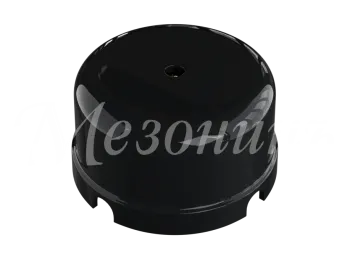 Коробка распределительная пластиковая D80мм, высота 43мм, IP20, цвет - черный, УСАДЬБА, ТМ "МезонинЪ