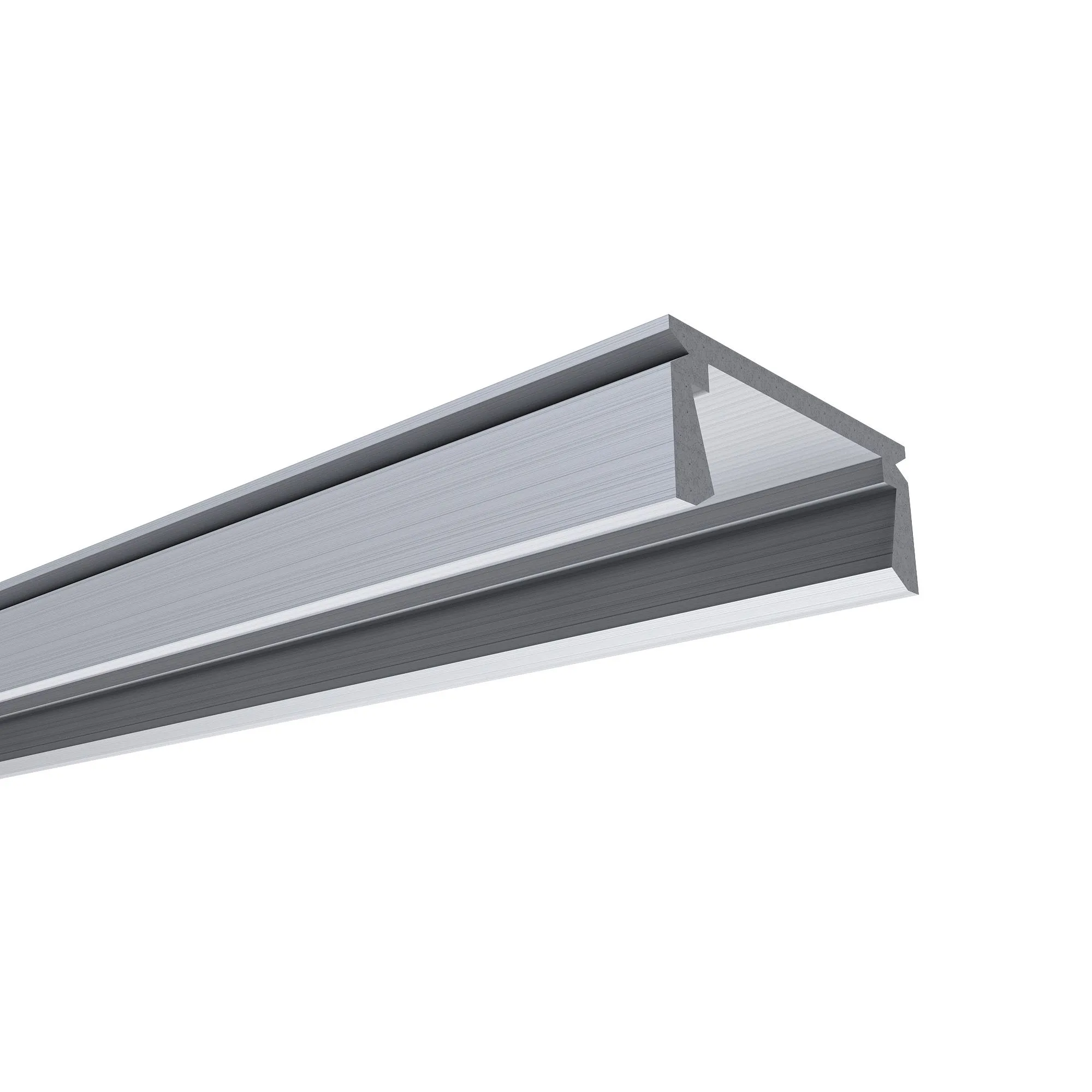 Профиль алюминиевый  П-образный , накладной, серебро, 15,2х6мм, 2м, шир. ленты до 10мм, , без упаковки (без рассеивателя, без заглушек) 08-01-01