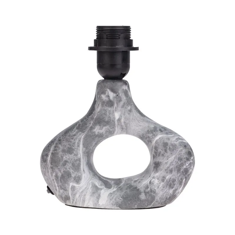 Светильник декоративный настольный Форте, основание кольцо под черный мрамор, белый абажур, цоколь Е27, 60Вт REXANT - Фото 3