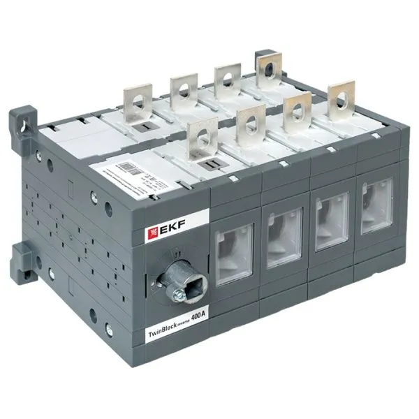 Рубильник 400A 4P реверсивный без рукоятки управления TwinBlock EKF - Фото 5