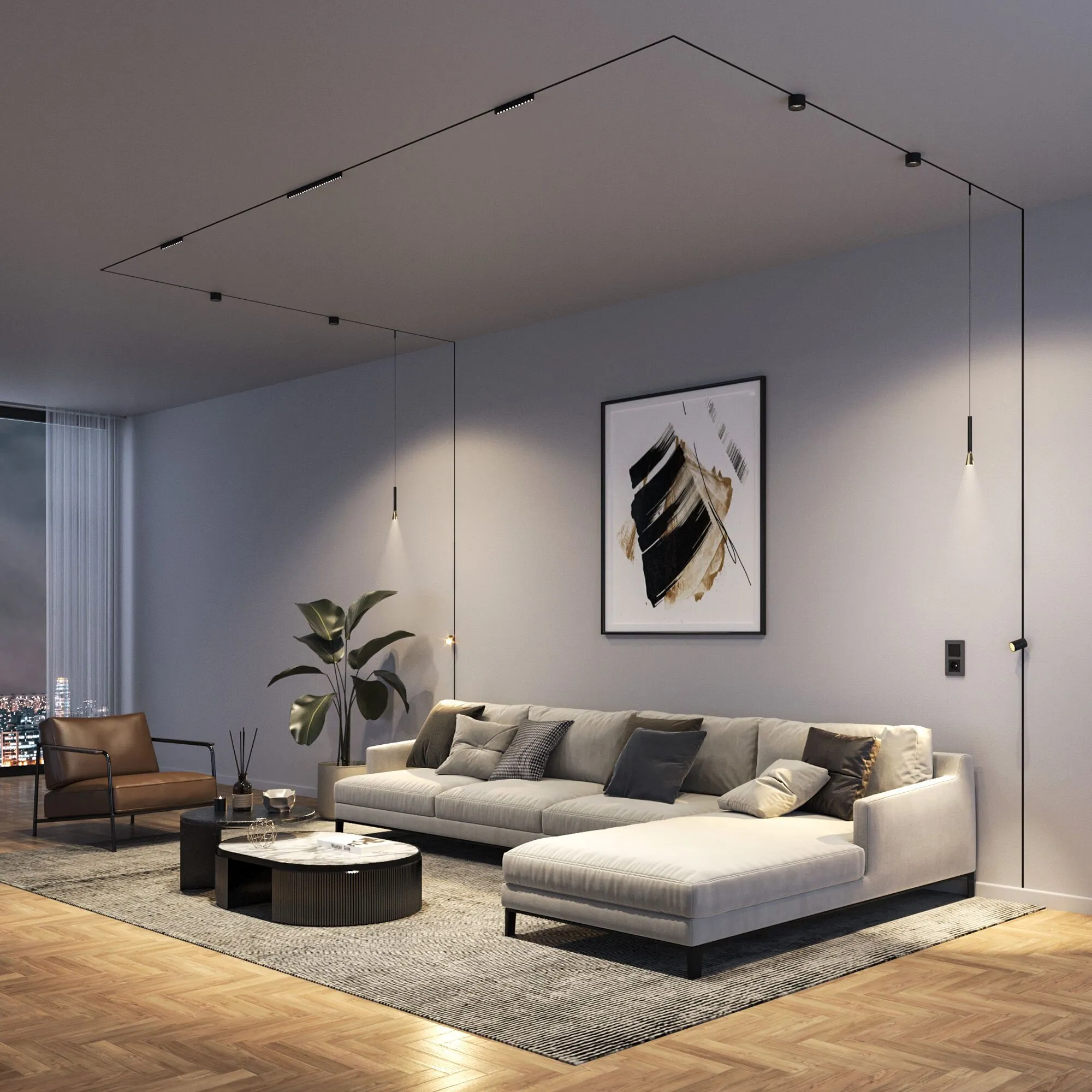 Mini Magnetic Трековый светильник 5W 3000K (черный)  85160/01  - Фото 4