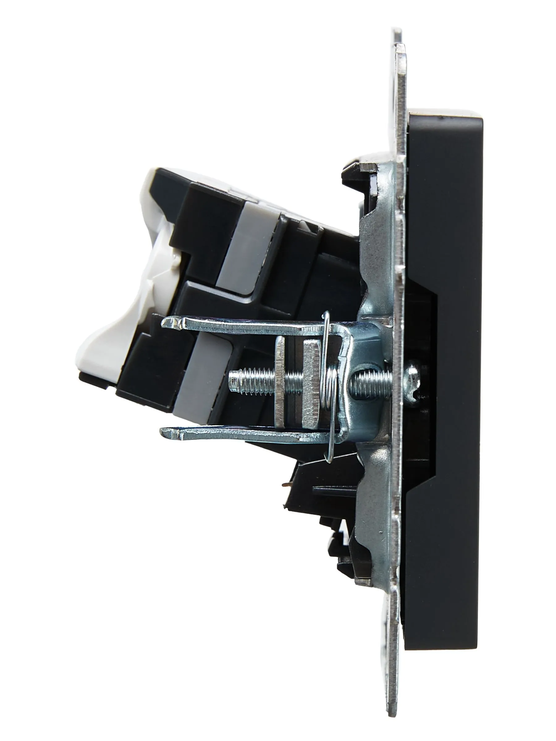 BRITE Розетка компьютерная RJ45 кат.5E РК10-БрГ графит IEK - Фото 4