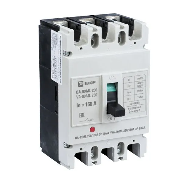 ВА-99МL 250/160А 3P 20кА EKF Basic