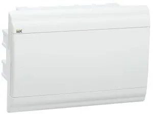 PRIME Корпус пластиковый ЩРВ-П-12 модулей встраиваемый белый/белая дверь IP41 IEK MKP82-V-12-WD-41-10